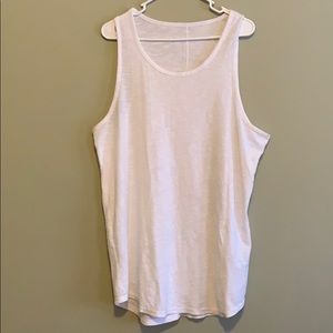 Rue 21 Longer Fit White Tank Top